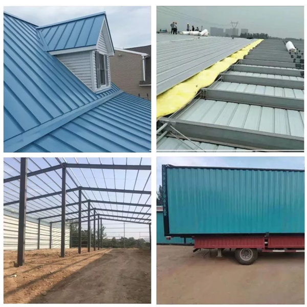 1050mm Colour Coated Roofing Sheet Corrugated Steel Sheet Standard ASTM 16