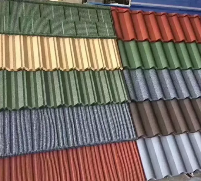1340*420mm Colorful Stone Coated Metal Roofing Tile For Building Material 1