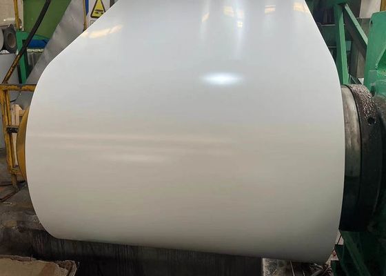 China 0.45MM Galvanized PPGI Steel Coil With 5-12 Micron Back Paint UNICORN WHITE company