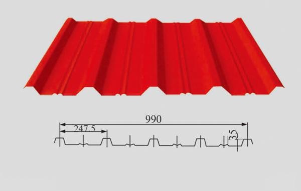Prepainted Galvanized Corrugated Steel Sheet For Roofing Sheet Blue, Red 10